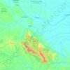 Топографическая карта Batang Gansal, высота, рельеф