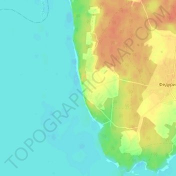 Топографическая карта Большой Суходол, высота, рельеф