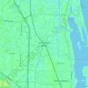 Топографическая карта North Palm Beach, высота, рельеф