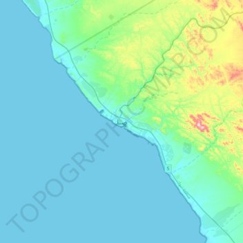 Топографическая карта Duba, высота, рельеф