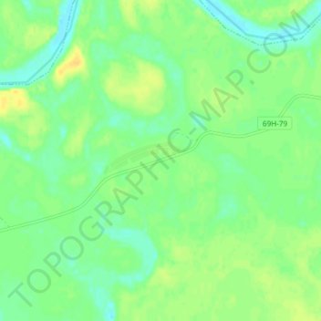 Топографическая карта Новошумилово, высота, рельеф