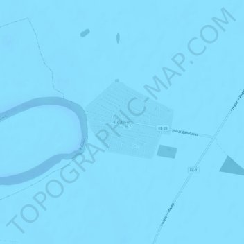 Топографическая карта Бодене, высота, рельеф