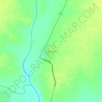 Топографическая карта Joladarashi, высота, рельеф