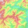 Топографическая карта Darjeeling, высота, рельеф