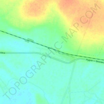 Топографическая карта Матышево, высота, рельеф