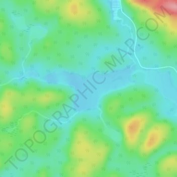 Топографическая карта Lac Boivin, высота, рельеф