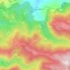 Топографическая карта Кулина, высота, рельеф