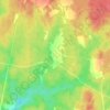 Топографическая карта Кушпелево, высота, рельеф