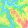 Топографическая карта Chevenay, высота, рельеф
