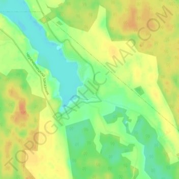 Топографическая карта Конезерье, высота, рельеф