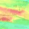 Топографическая карта Подгорное, высота, рельеф