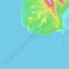 Топографическая карта мыс Кадош, высота, рельеф