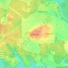 Топографическая карта Ульянково, высота, рельеф