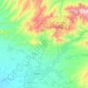 Топографическая карта МСГ Кайнар, высота, рельеф