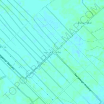 Топографическая карта Lunuk Ramba, высота, рельеф