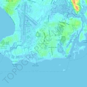 Топографическая карта Momauguin, высота, рельеф