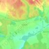 Топографическая карта Огуднево, высота, рельеф