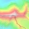 Топографическая карта Шхара, высота, рельеф