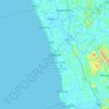 Топографическая карта Kalutara, высота, рельеф