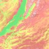 Топографическая карта Бурятия, высота, рельеф