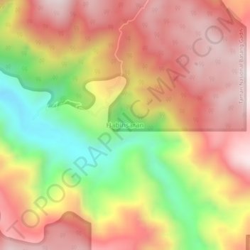 Топографическая карта Habinsaran, высота, рельеф