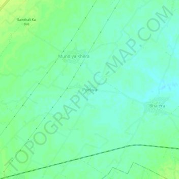 Топографическая карта Peelwa, высота, рельеф