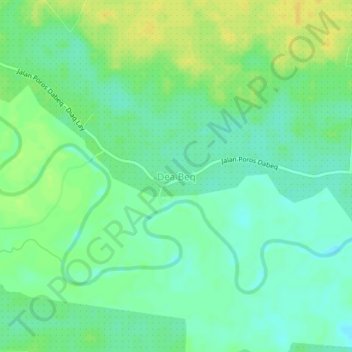 Топографическая карта Dea Beq, высота, рельеф