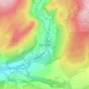 Топографическая карта Pen y Cae, высота, рельеф