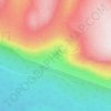 Топографическая карта Ущелье Красные камни, высота, рельеф