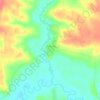 Топографическая карта Петухова, высота, рельеф