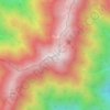 Топографическая карта 茶臼岳, высота, рельеф
