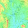Топографическая карта Worcester, высота, рельеф