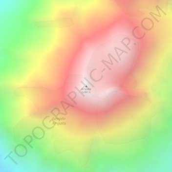 Топографическая карта Ampato, высота, рельеф