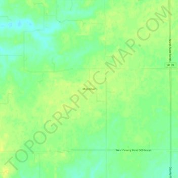 Топографическая карта Montclair, высота, рельеф