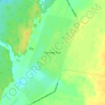Топографическая карта Лаптев Лог, высота, рельеф