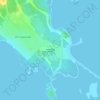 Топографическая карта полуостров Конёк, высота, рельеф
