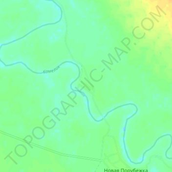 Топографическая карта Еремино, высота, рельеф