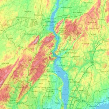 Топографическая карта Iona Island, высота, рельеф