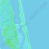 Топографическая карта South Ponte Vedra Beach, высота, рельеф