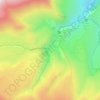 Топографическая карта Нарзан желудочный, высота, рельеф