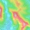 Топографическая карта Нексис, высота, рельеф