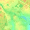 Топографическая карта Пудость, высота, рельеф