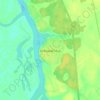 Топографическая карта Дубовый Мыс, высота, рельеф