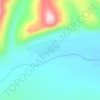 Топографическая карта Октябрьский, высота, рельеф