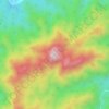Топографическая карта 苍山, высота, рельеф