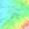 Топографическая карта Алмалык, высота, рельеф