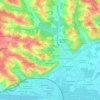 Топографическая карта Le Fraisse, высота, рельеф