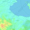 Топографическая карта Mendahara, высота, рельеф