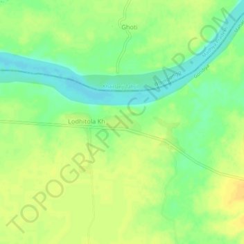 Топографическая карта Dhapewada, высота, рельеф