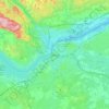 Топографическая карта Оттава, высота, рельеф